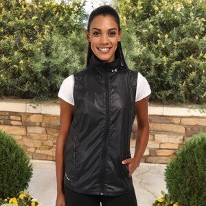 Under Armour Women’s Windbreaker Vest Storm1 Full Zip Lightweight Reflective